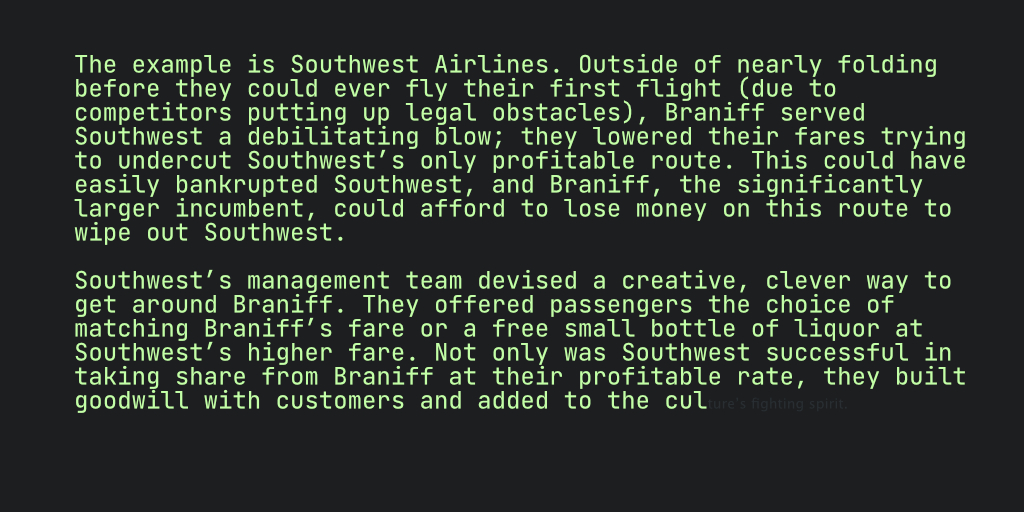 notes on SWA